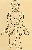 Sitting Woman, 1918, schiele