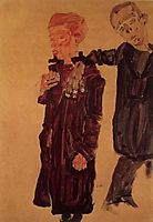 Two Guttersnipes, 1910, schiele