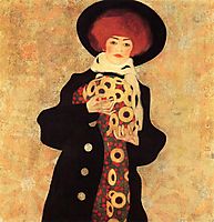 Woman with Black Hat, 1909, schiele