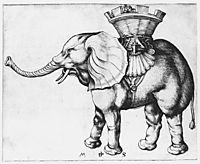 Elefant, c.1485, schongauer