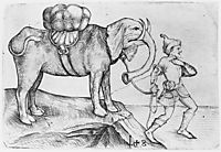 The elephant and his trainer, schongauer