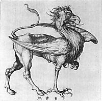 Griffin, 1485, schongauer