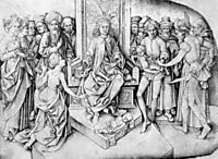 Judgement of Solomon, schongauer