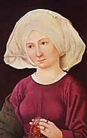 Portrait of a young woman, c.1480, schongauer