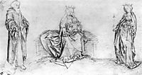Sitting Mary with the St. Jude Thaddeus and St. Ursula, schongauer