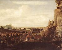 A River Valley with a Group of Houses, 1625, seghers