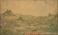 Town with four towers, c.1631, seghers