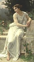Young Woman of Pompeii on a Terrace, seignac