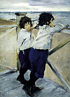 Children. Sasha and Yura Serov, 1899, serov