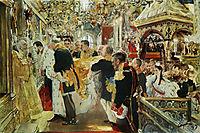 Coronation of the Emperor Nicholas II in The Uspensky Cathedral, 1896, serov