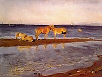 Horses on a Shore, 1905, serov