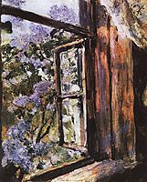 Open Window. Lilacs, 1886, serov