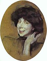 Portrait of Anna Benois, 1908, serov