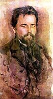 Portrait of Anton Chekhov, 1903, serov