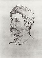 Portrait of the Artist M.A. Vrubel, 1907, serov