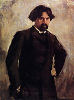 Portrait of the Artist Vasily Surikov, serov