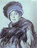 Portrait of Izabella Grunberg, 1910, serov