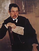 Portrait of A. Kasyanov, 1907, serov