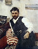 Portrait of Konstantin Korovin , 1891, serov