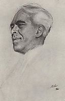 Portrait of Konstantin Stanislavski, 1911, serov