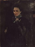 Portrait of Mara Oliv, 1895, serov