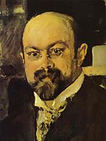 Portrait of Mikhail Abramovich Morozov (detail), 1902, serov