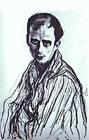 Portrait of Mikhail Fokin, 1909, serov