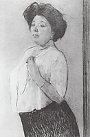 Portrait of N.P. Lamanova, 1911, serov