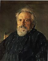 Portrait of Nikolay Leskov , 1891, serov