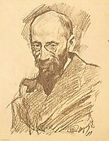 Portrait of A.P. Nurok, 1899, serov
