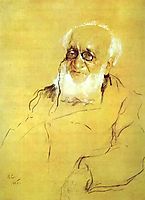Portrait of P. Semenov-Tien-Shansky, 1905, serov