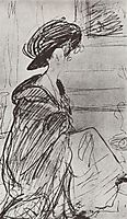 Portrait of a princess Olga Orlova, 1910, serov