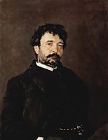 Portrait of the Singer Angelo Mazini , 1890, serov