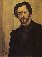 Portrait of the Writer Leonid Andreev, 1907, serov