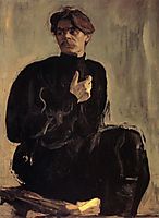 Portrait of the Writer Maxim Gorky, 1905, serov