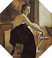 Portrait of Yelena Oliv, 1905, serov