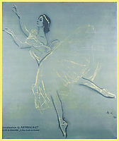 Poster for the -Saison Russe- at the Theatre du Chatelet , 1909, serov