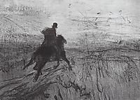Pushkin in the village, 1899, serov