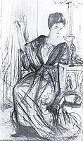 Sketch for a portrait of P.I. Scherbatova, 1911, serov