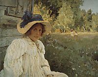 Summertime. Portrait of Olga Serova, 1895, serov