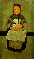 Little Breton Girl Seated (Portrait of Marie Francisaille), c.1895, serusier