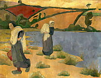 Washerwomen at the Laita River, near Pouldu, 1892, serusier