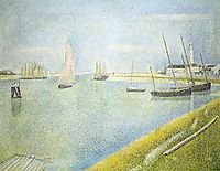 The Channel at Gravelines, in the Direction of the Sea, 1890, seurat