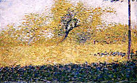 Edge of Wood, Springtime, 1883, seurat