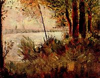 Grassy Riverbank, 1881, seurat