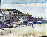 The Harbour and the Quays at Port-en-Bessin, 1888, seurat