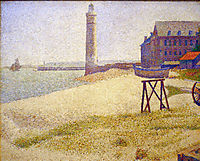 Hospice and Lighthouse, Honfleur, 1886, seurat