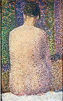 Model from the Back, 1886, seurat
