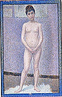 Model to front, 1887, seurat