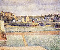 Outer Harbor,Port-en-Bessin,low tide, 1888, seurat